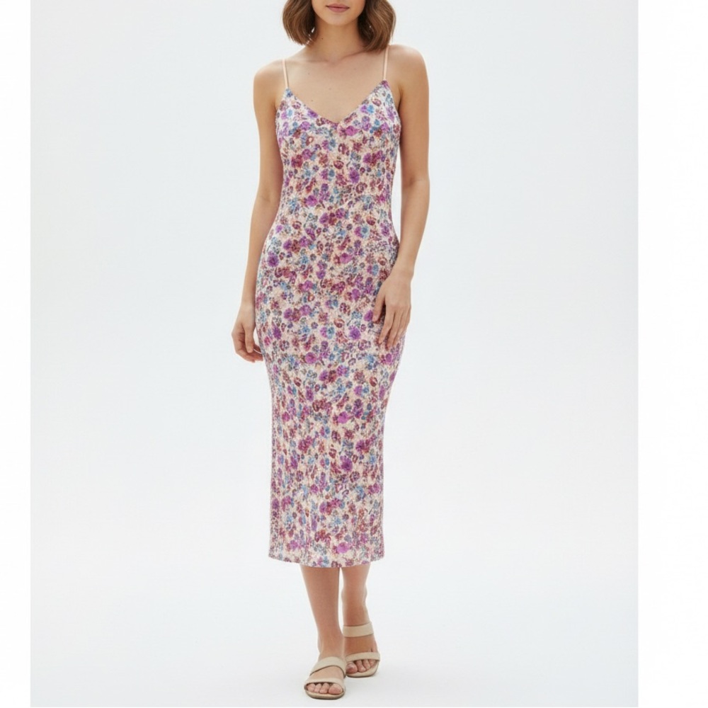 AFRM Floral V-neck Midi Dress